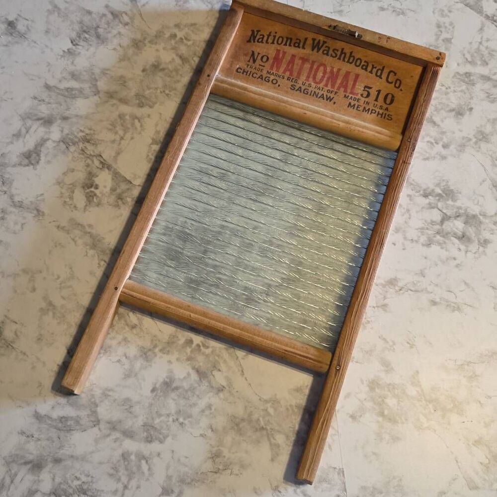 Vintage‎ National Glass Washboard Wall Decor